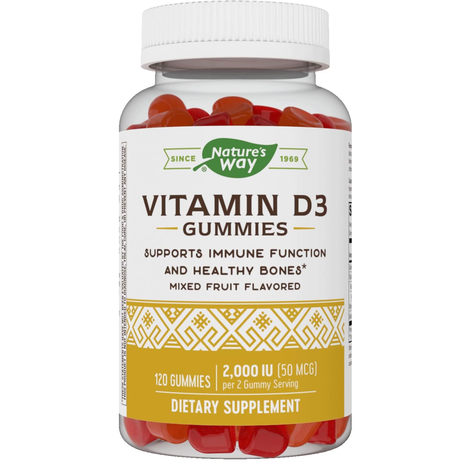 Foto 2 pulgar | Vitamina D3 Nature's Way 2000 Ui 120 Gomitas - Venta Internacional