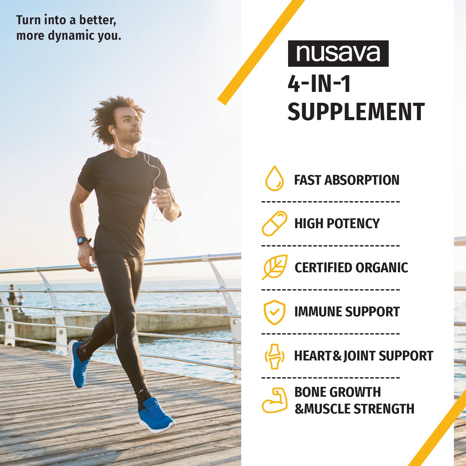 Foto 2 | Gotas Orgánicas Nusava Vitamina D3 K2 Omega 3 5000 Ui 2 Unidades - Venta Internacional
