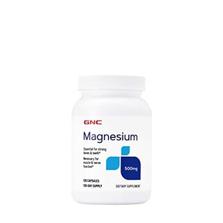Foto 6 | Suplemento GNC Magnesio 500 mg 120 Cápsulas para la Salud del Corazón - Venta Internacional