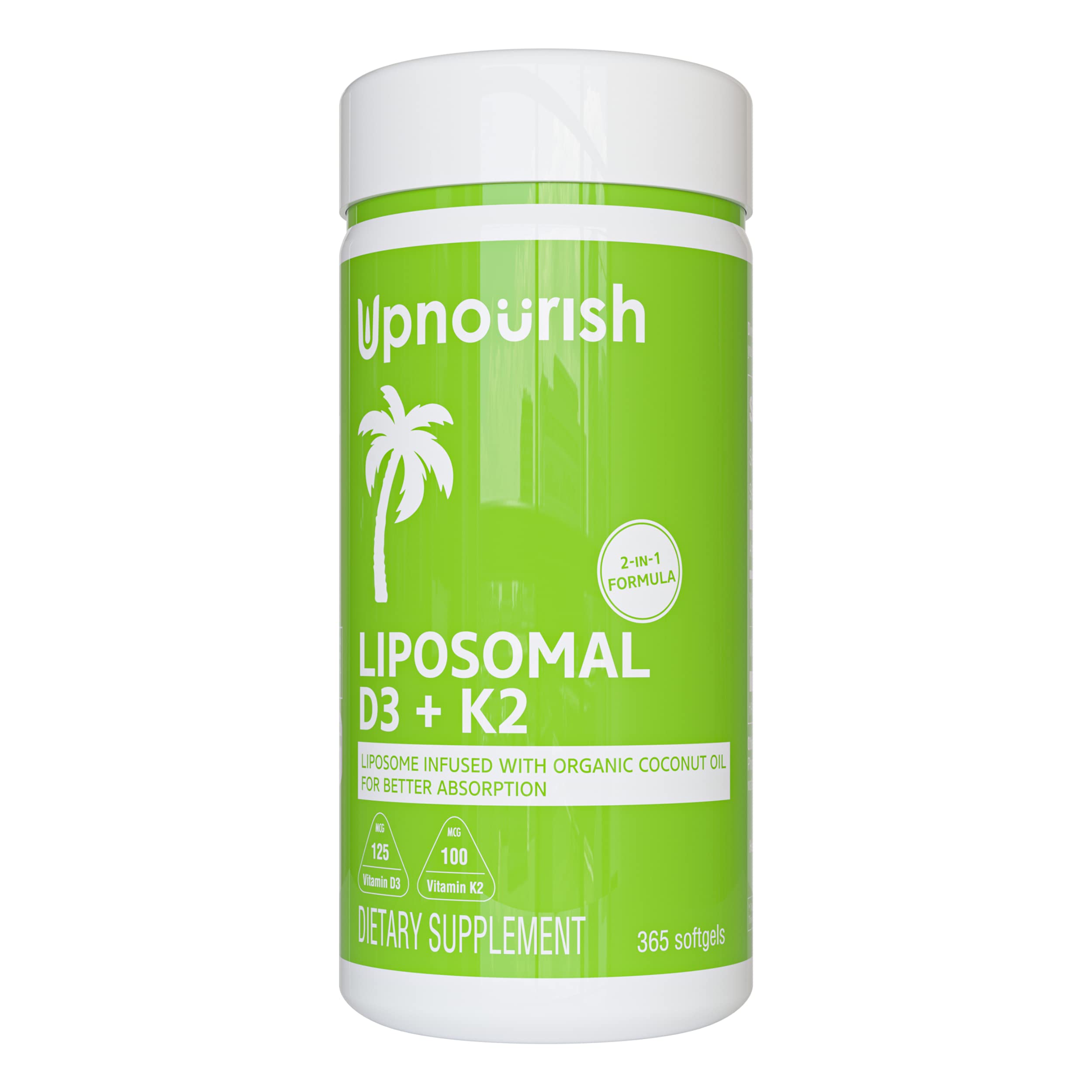 Foto 2 pulgar | Suplemento Upnourish Liposomal D3 y K2 MK-7 5000 Ui 125 mcg - Venta Internacional