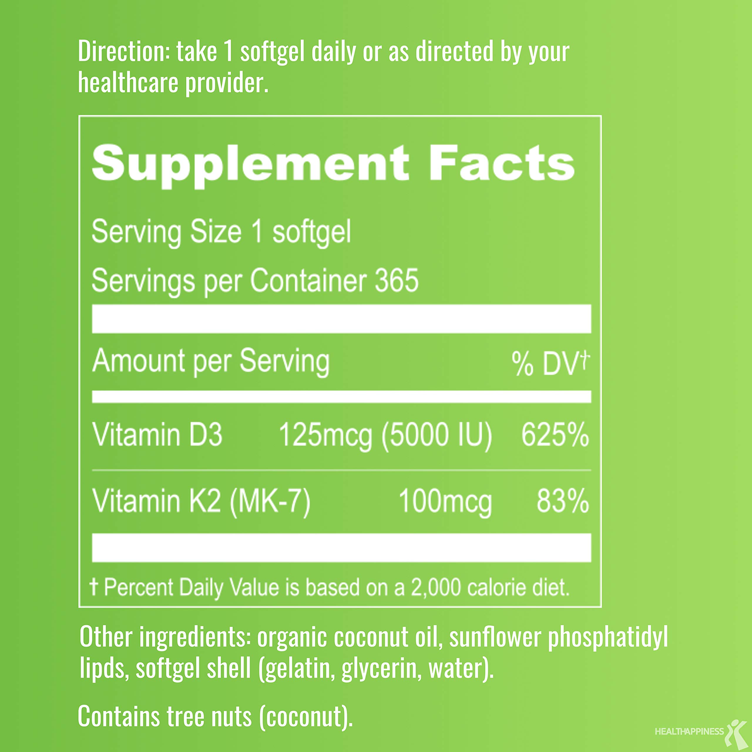 Foto 4 | Suplemento Upnourish Liposomal D3 y K2 MK-7 5000 Ui 125 mcg - Venta Internacional