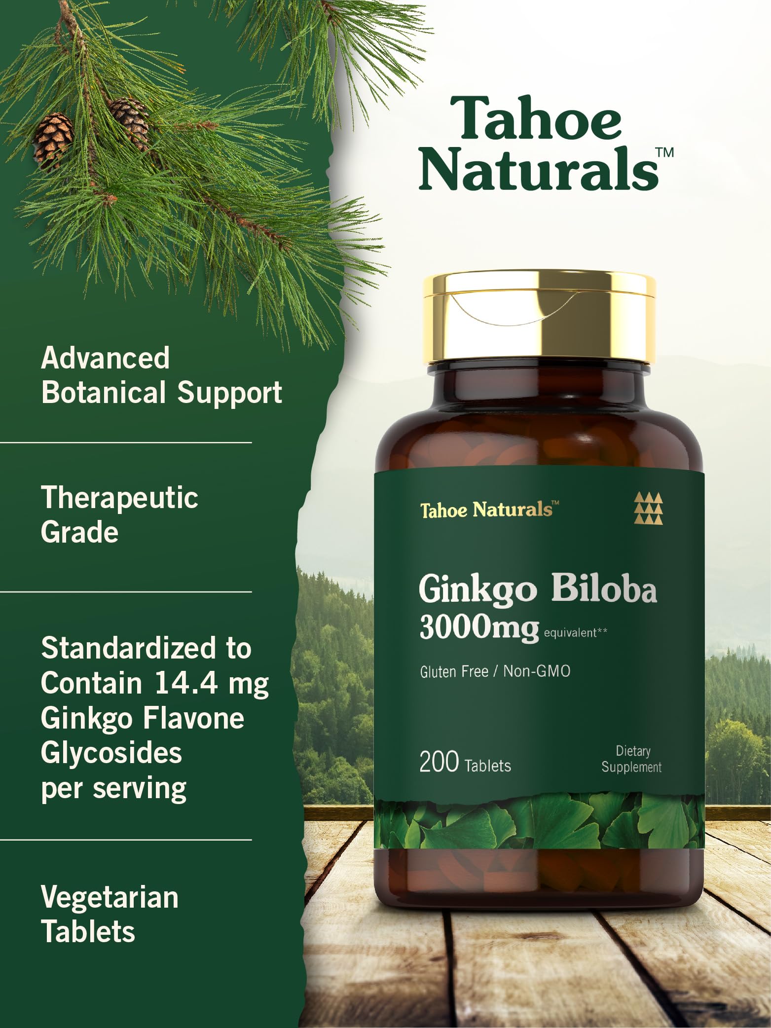 Foto 5 pulgar | Suplemento Carlyle Ginkgo Biloba 3000 Mg 200 Comprimidos - Venta Internacional