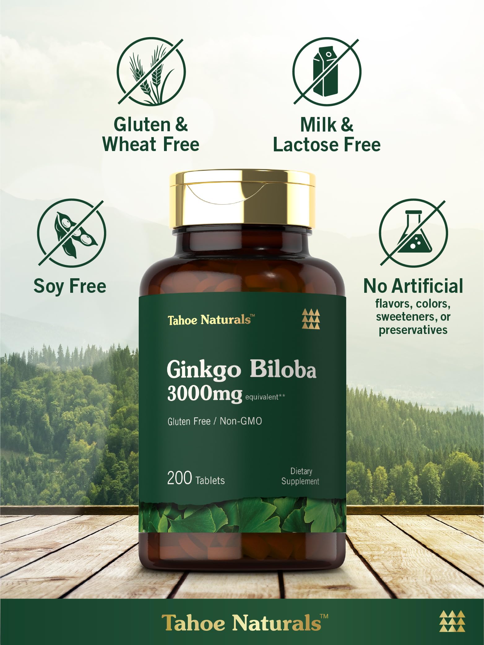 Foto 6 pulgar | Suplemento Carlyle Ginkgo Biloba 3000 Mg 200 Comprimidos - Venta Internacional