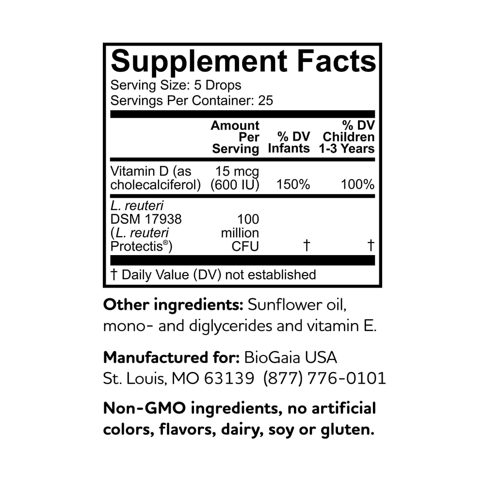 Foto 8 pulgar | Probiótico más Vitamina D Biogaia - Venta Internacional
