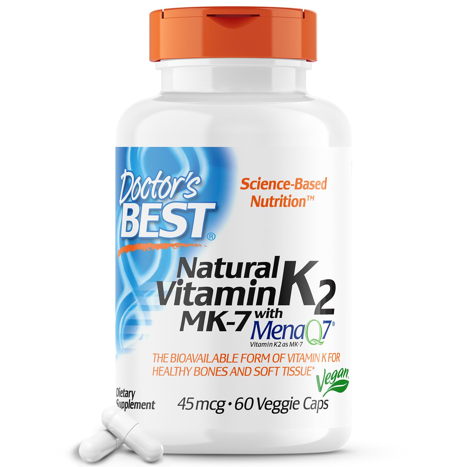 Foto 2 pulgar | Suplemento Doctor's Best Natural Vitamina K2 Mk-7 60 Comprimidos - Venta Internacional