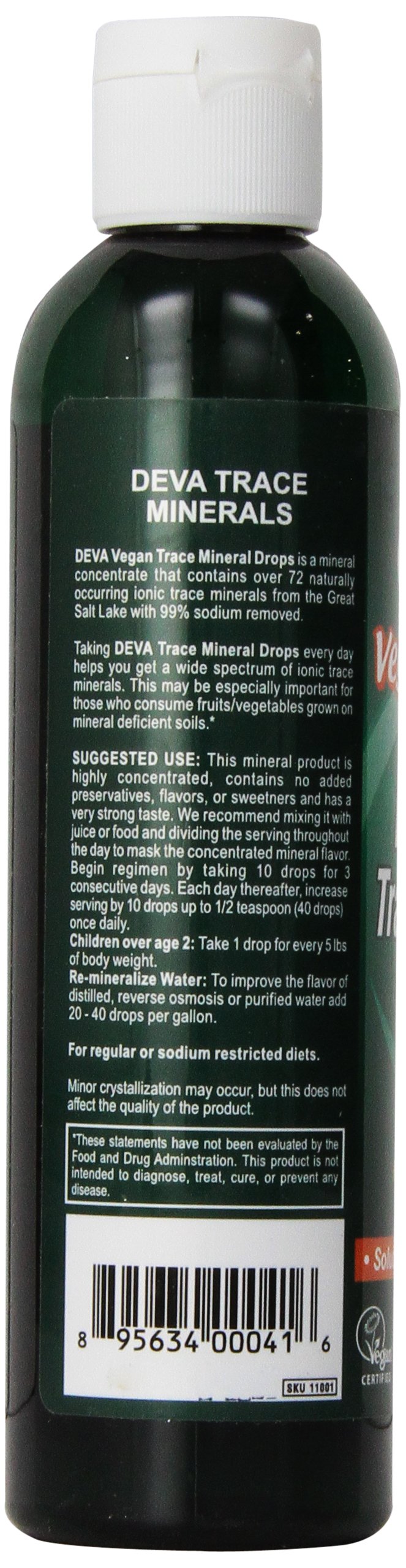 Foto 3 pulgar | Suplemento Deva Trace Mineral Drops Vegan 240 Ml - Venta Internacional