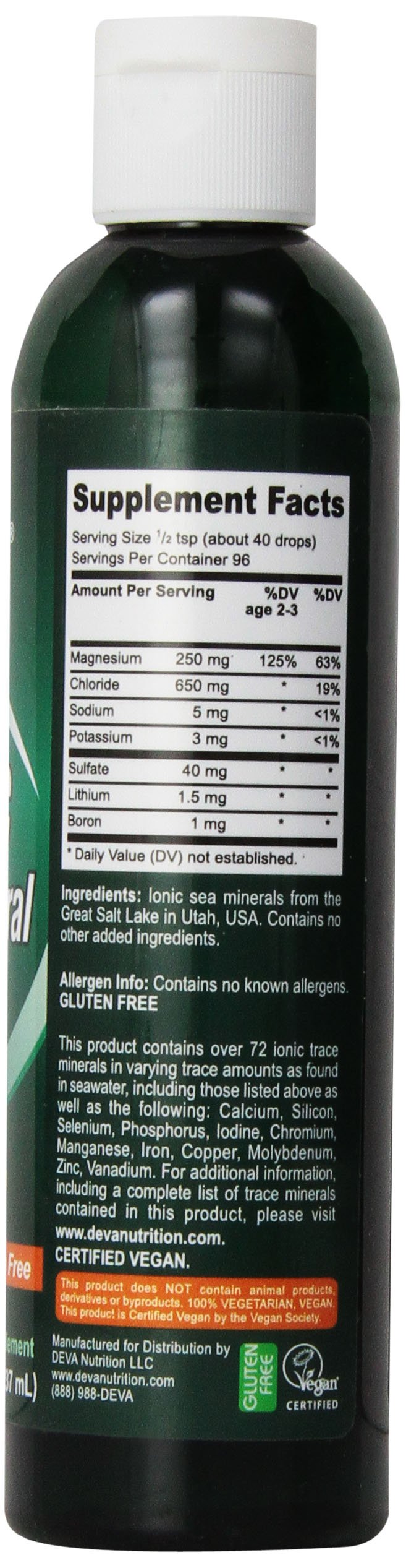 Foto 4 pulgar | Suplemento Deva Trace Mineral Drops Vegan 240 Ml - Venta Internacional
