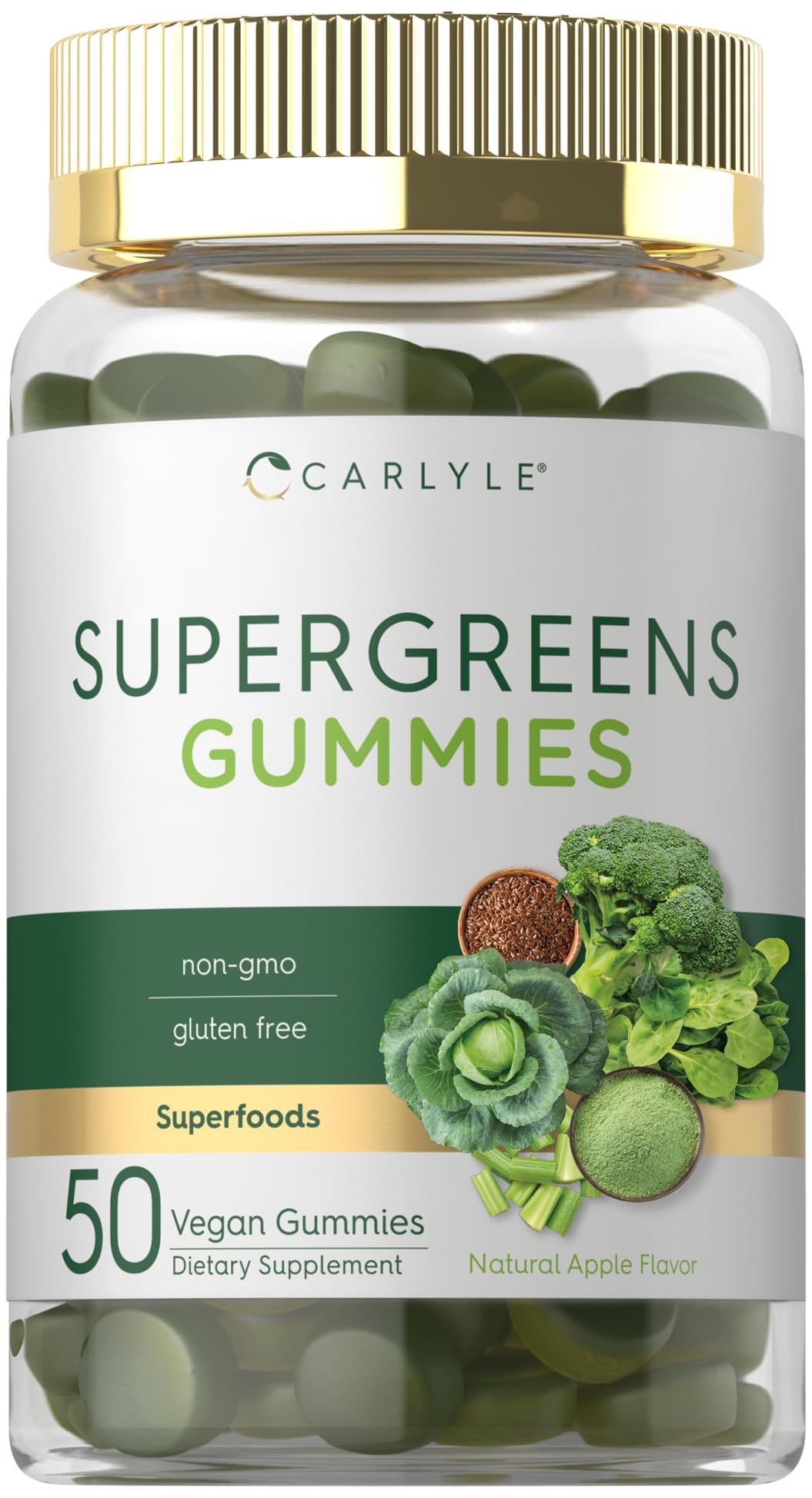 Foto 2 pulgar | Suplemento Carlyle Supergreens Gomies Veganas Sin Ogm Sin Gluten - Venta Internacional