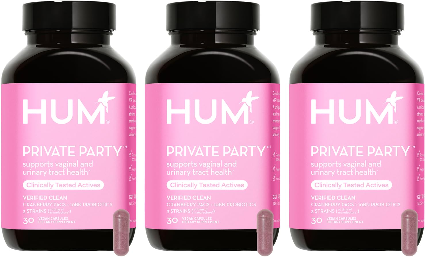 Foto 2 pulgar | Suplemento Hum Private Party Pills con Probióticos Vaginales para 90 Días - Venta Internacional