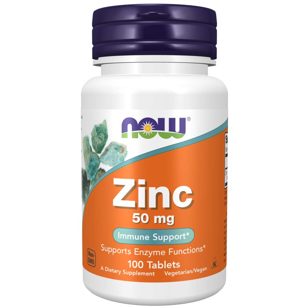Foto 2 pulgar | Suplemento Now Gluconato de Zinc 50 mg 100 Comprimidos - Venta Internacional