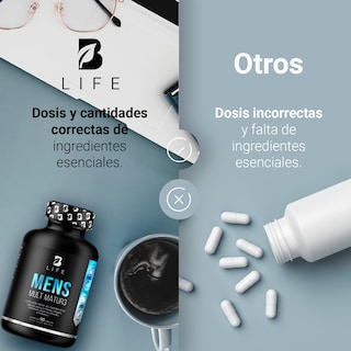 Foto 5 | Multivitamínico Mens Mult Matur3 B Life. 90 Cápsulas