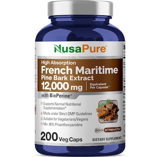 Foto 1 | Suplemento Nusapure Extracto de Corteza de Pino Marítimo Francés de 12000 mg - Venta Internacional
