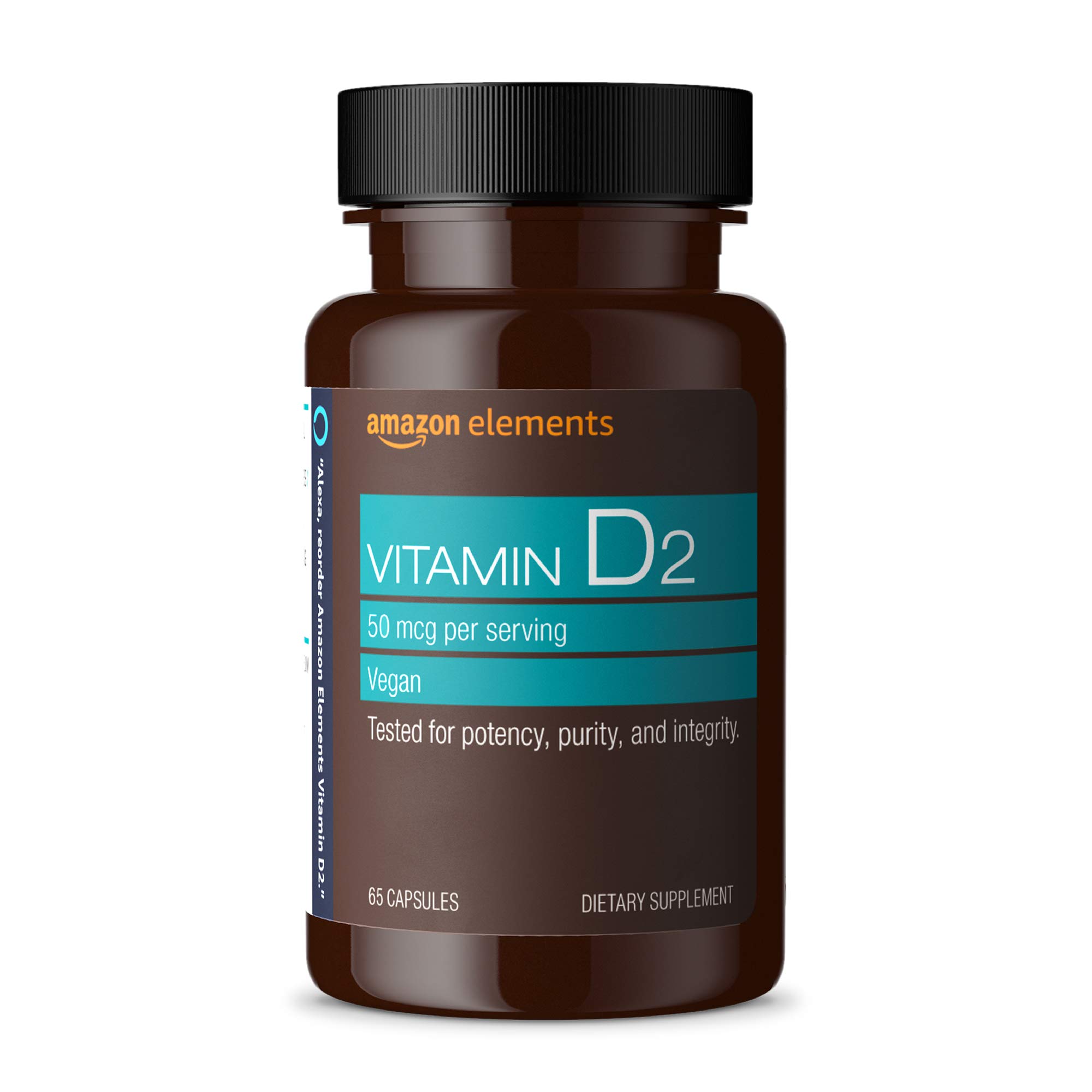 Foto 2 pulgar | Vitamina D2 Amazon Elements 2000 Ui 65 Cápsulas - Venta Internacional