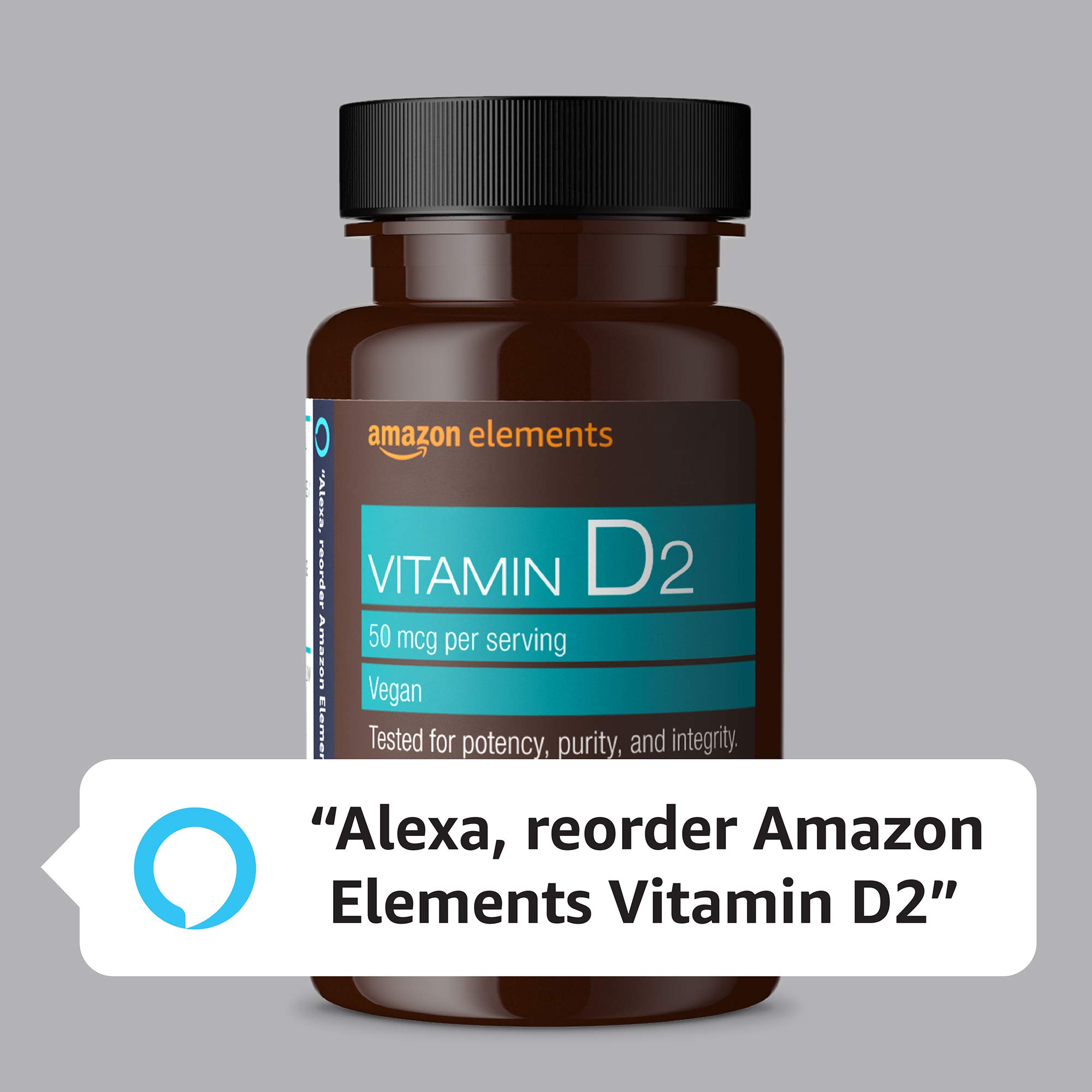 Foto 6 pulgar | Vitamina D2 Amazon Elements 2000 Ui 65 Cápsulas - Venta Internacional