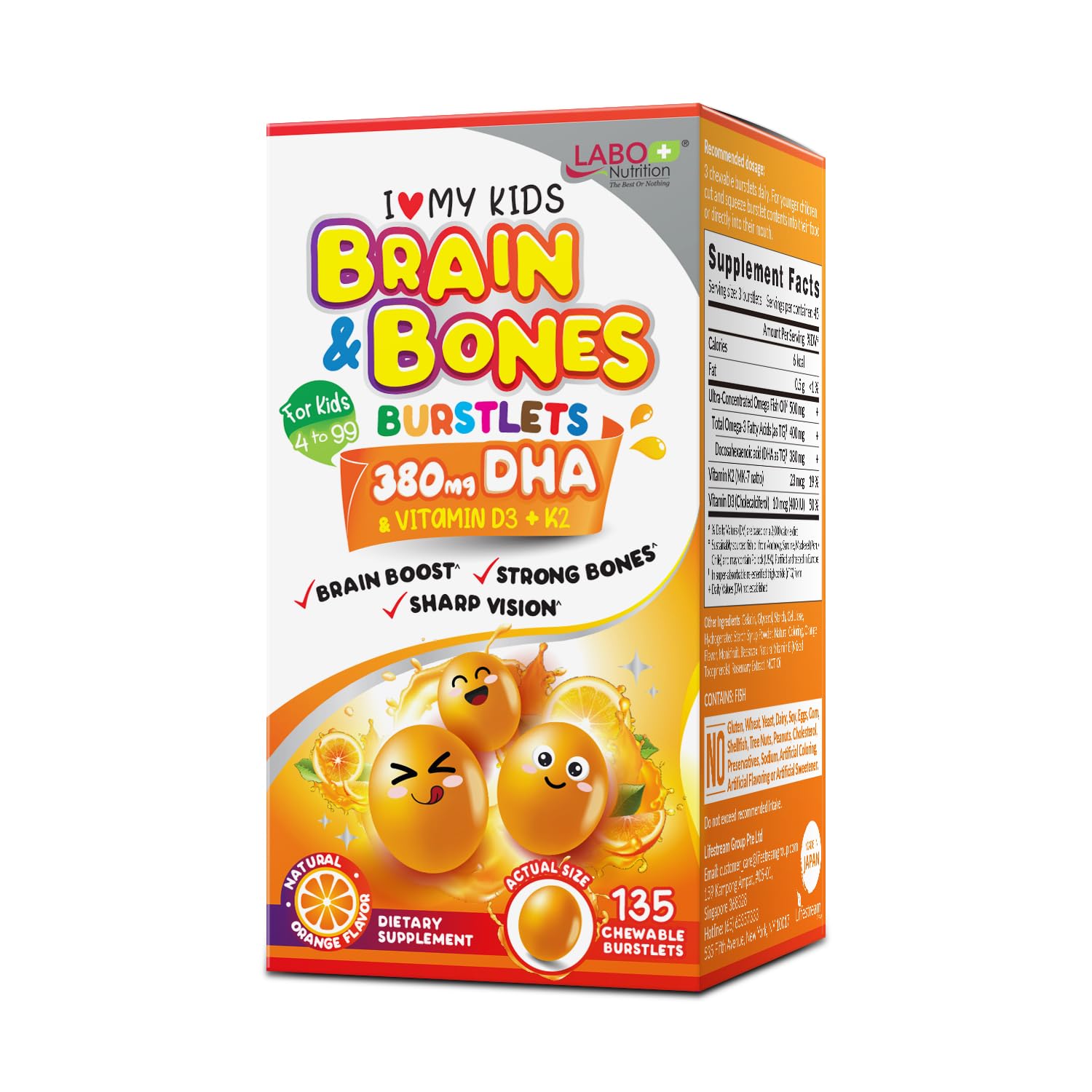 Suplemento Labo Nutrition de 4 a 12 Años - Venta Internacional