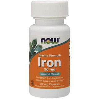 Foto 1 | Suplemento Now Iron 36 mg de Doble Concentración 90 Cápsulas Vegetarianas - Venta Internacional