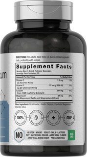 Foto 2 | Suplemento Horbäach Coral Calcium 1500 Mg 150 Cápsulas - Venta Internacional