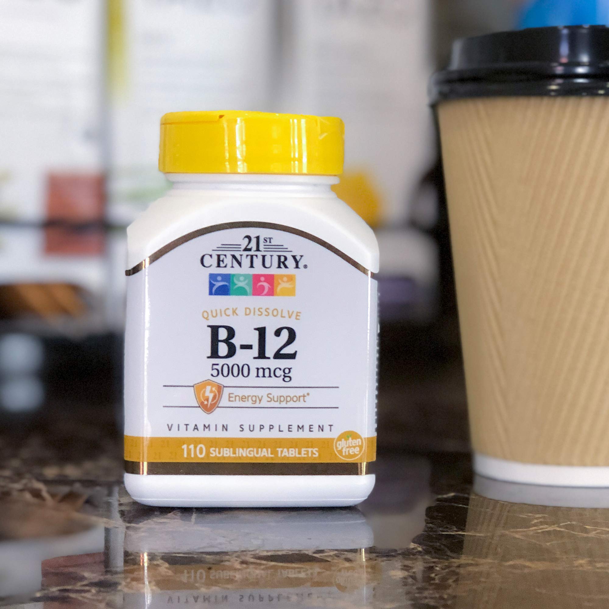 Foto 5 | Suplemento 21st Century B-12 De 5000 Mcg, 110 Tabletas De Cereza - Venta Internacional