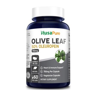 Foto 1 | Suplemento de Extracto de Hoja de Olivo Nusapure 750mg - 60 cápsulas veganas