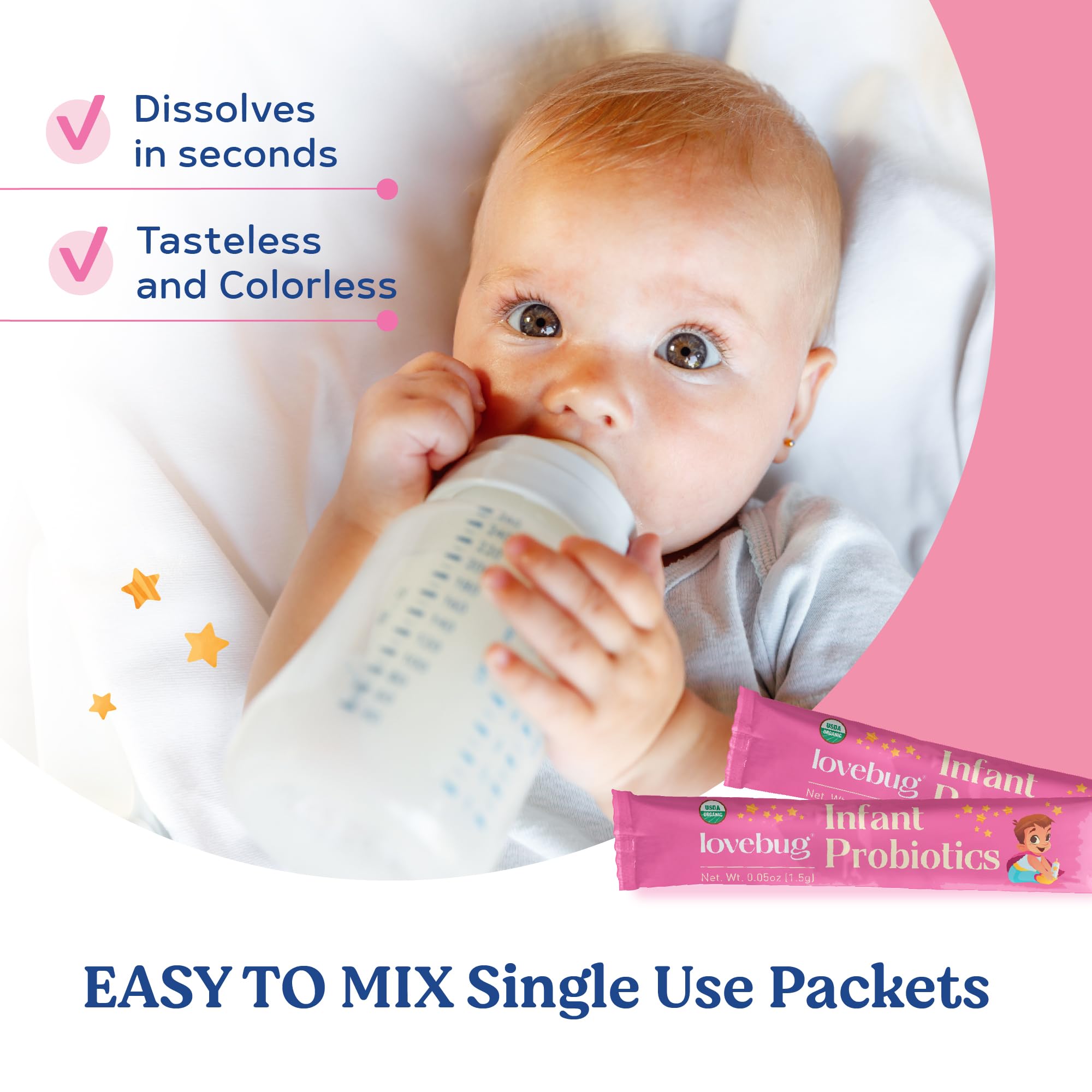 Foto 7 | Probiótico Lovebug Usda Organic para Bebés de 0 a 6 Meses - Venta Internacional