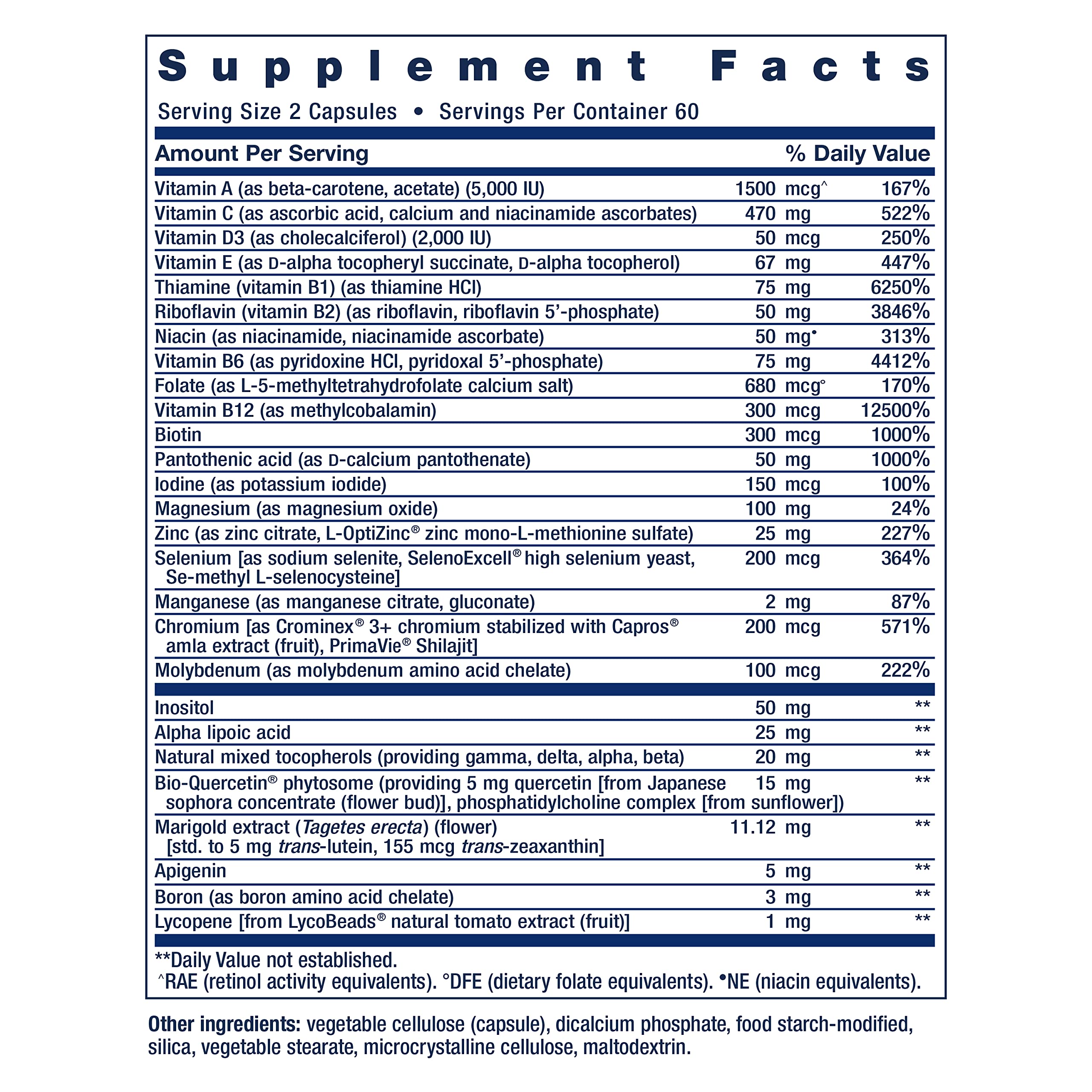 Foto 3 pulgar | Multivitamínico Supplement Life Extension  120 Cápsulas - Venta Internacional
