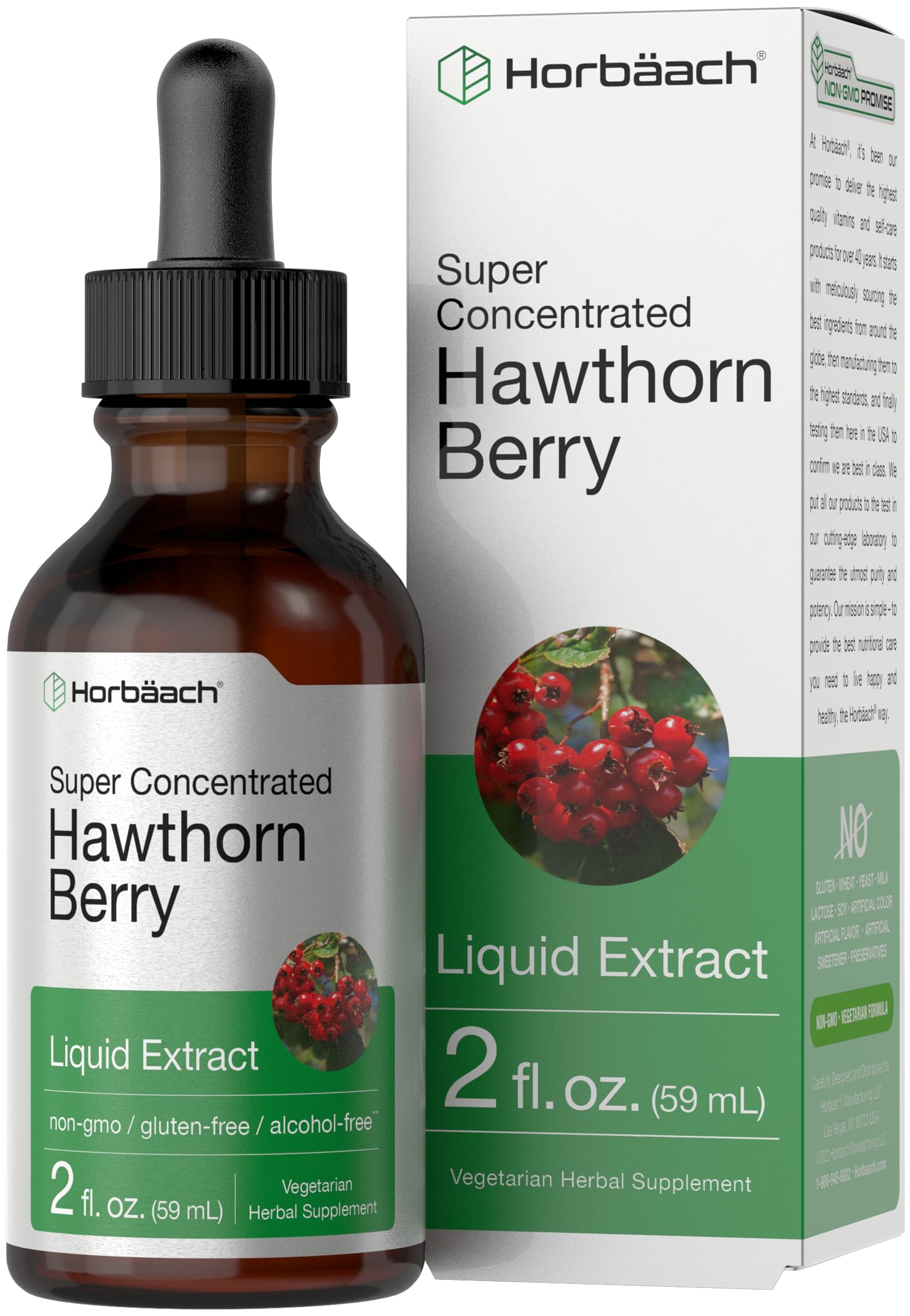 Foto 2 pulgar | Suplemento de Extracto de Bayas de Espino Blanco Horbäach 60 Ml- Venta Internacional