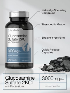 Foto 3 | Suplemento Horbäach Sulfato de Glucosamina 2kci 3000 mg 240 Cápsulas - Venta Internacional