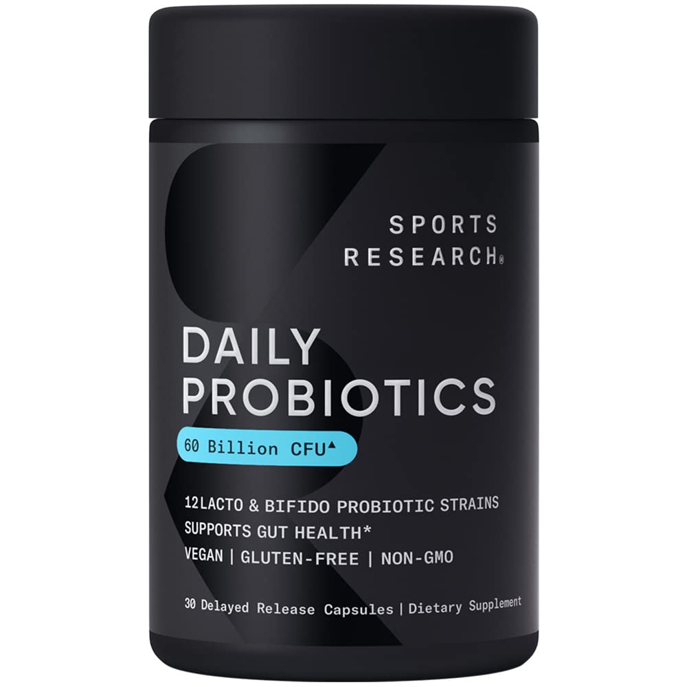 Foto 2 pulgar | Probióticos Sports Research Daily 60 Mil Millones de CFU 30 Cápsulas Veganas - Venta Internacional