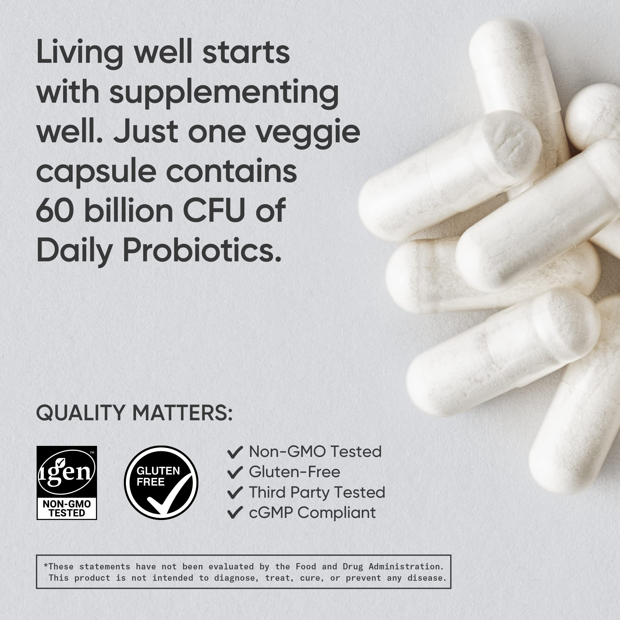 Foto 5 pulgar | Probióticos Sports Research Daily 60 Mil Millones de CFU 30 Cápsulas Veganas - Venta Internacional