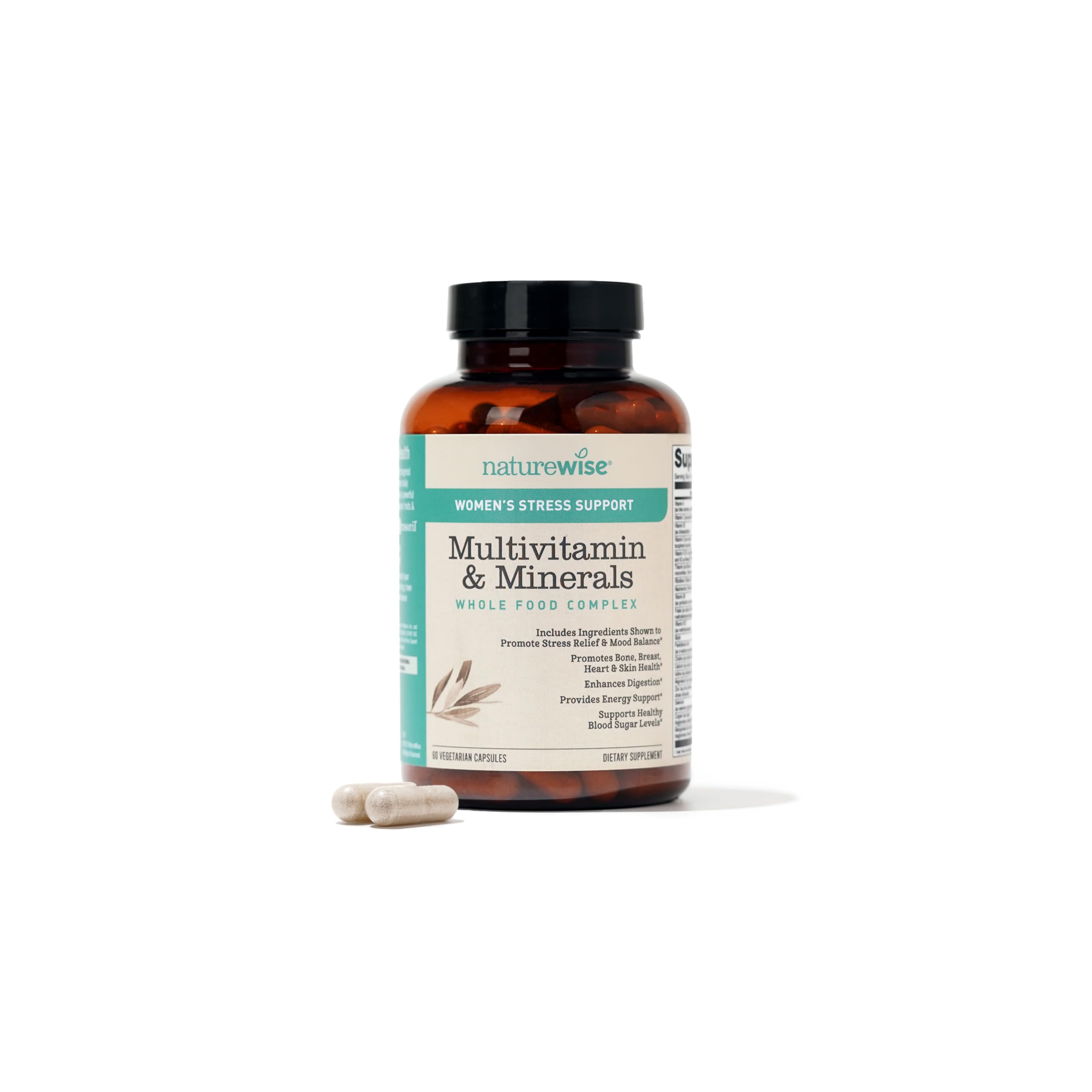 Multivitamínico Naturewise para Mujeres con Apoyo al Estrés 60 Cápsulas - Venta Internacional
