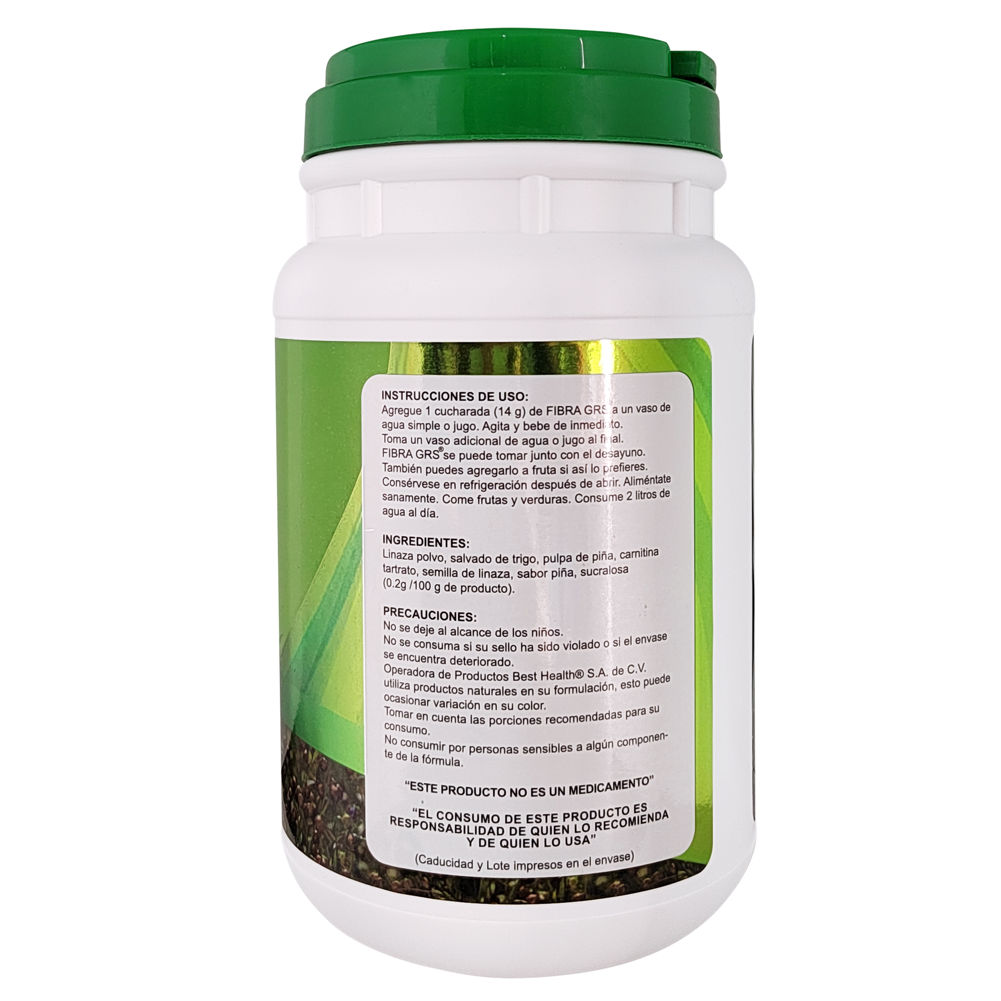 Foto 4 pulgar | Fibra Grs 1k Best Health Con L-carnitina y Garcinia Cambogia