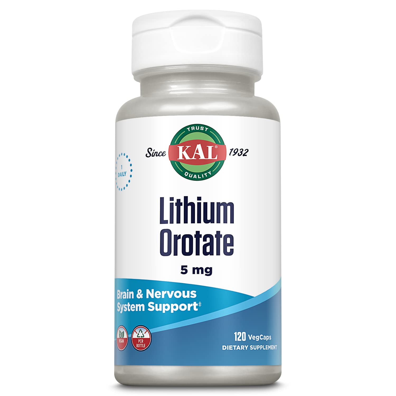 Foto 2 pulgar | Suplemento Kal Lithium Orotate de 120 Cápsulas-Venta Internacional