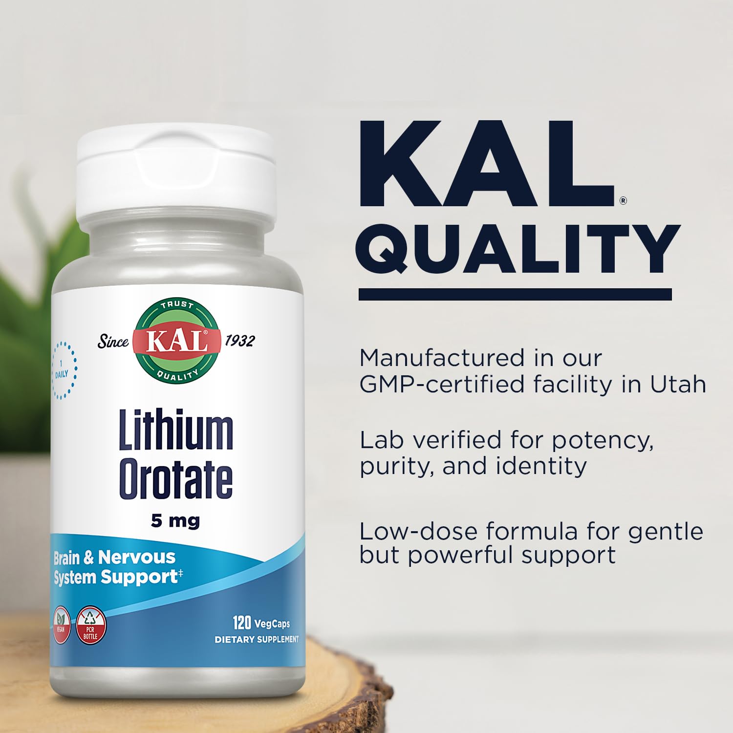 Foto 5 pulgar | Suplemento Kal Lithium Orotate de 120 Cápsulas-Venta Internacional