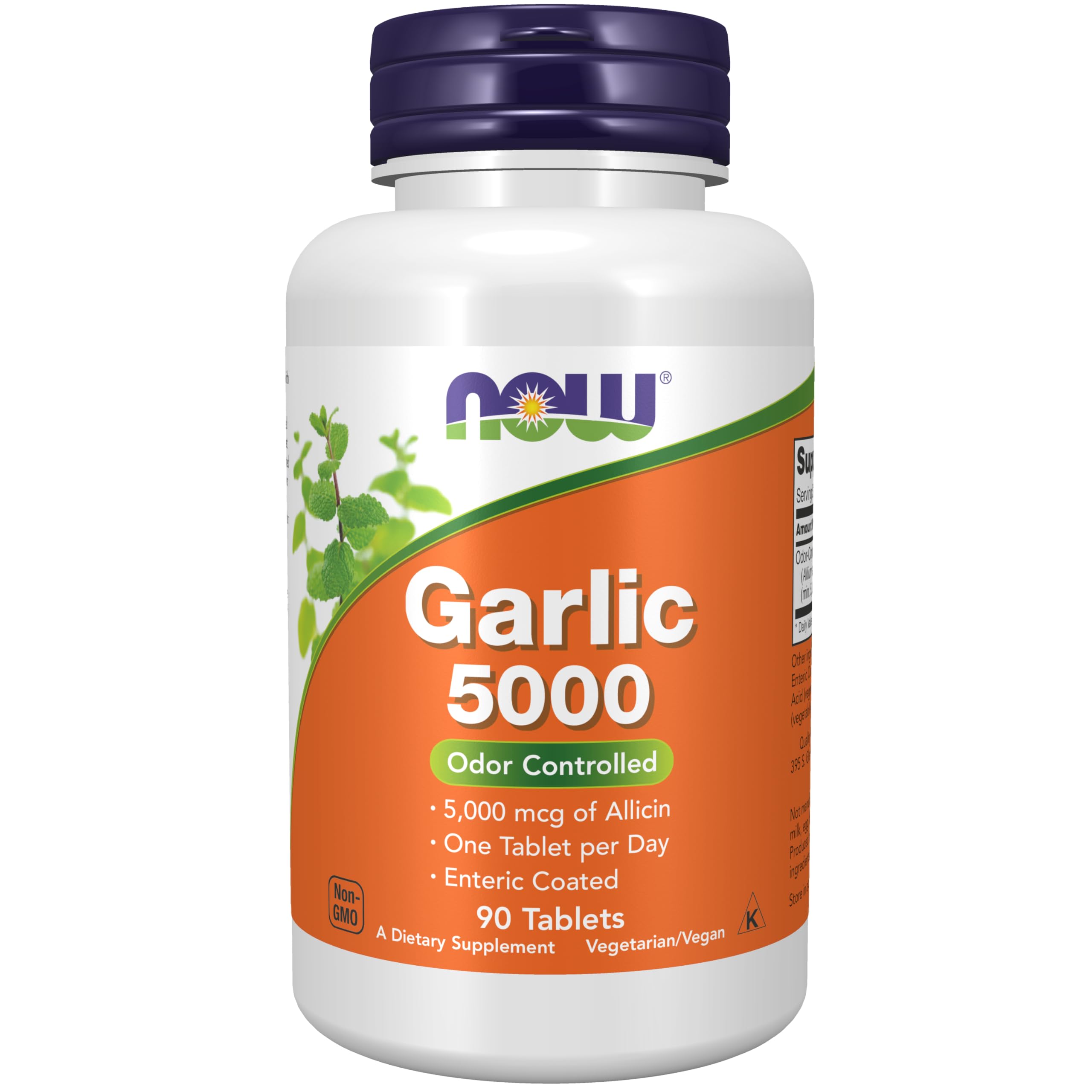 Foto 2 pulgar | Suplemento Now Garlic 5,000 Allium Sativum 90 Tabletas - Venta Internacional