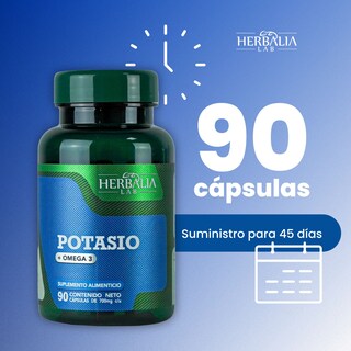Foto 5 | Suplemento Herbalia Lab De Citrato De Potasio + Omega 3 Apoyo Nutricional Diario