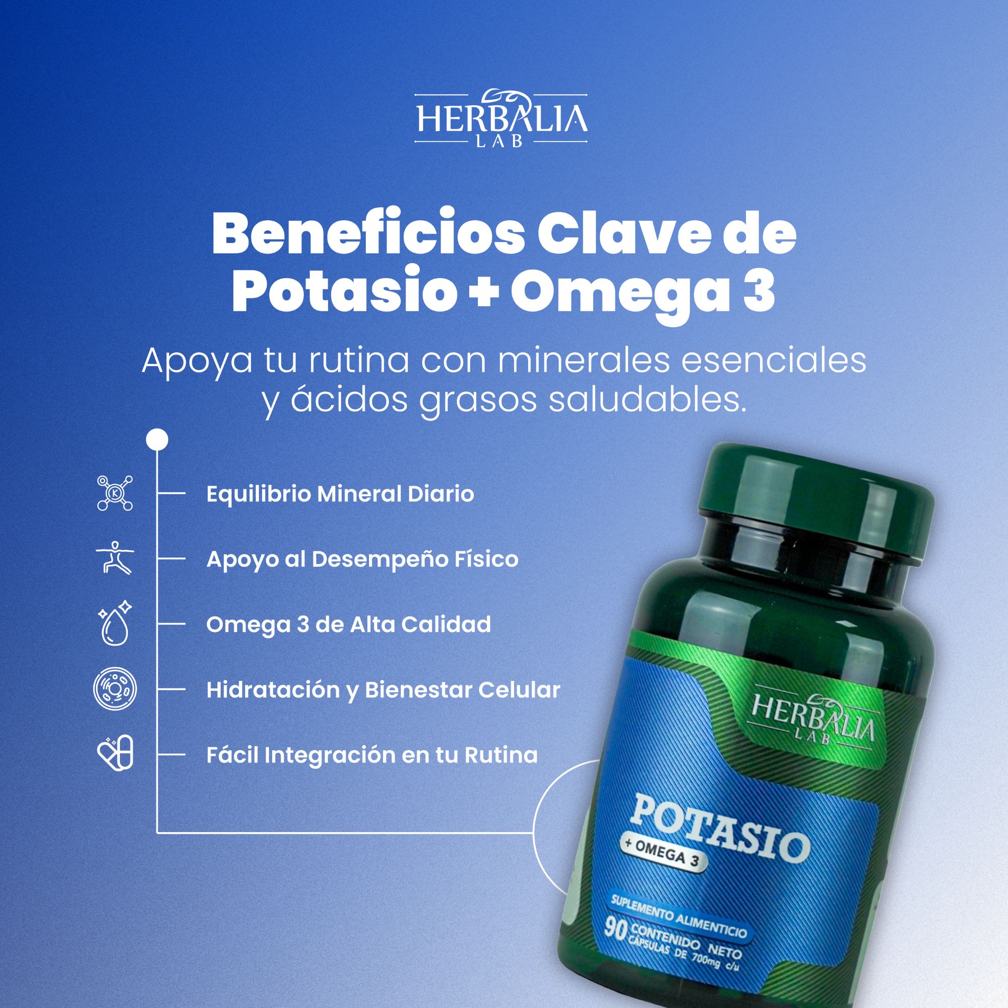 Foto 8 pulgar | Suplemento Herbalia Lab De Citrato De Potasio + Omega 3 Apoyo Nutricional Diario