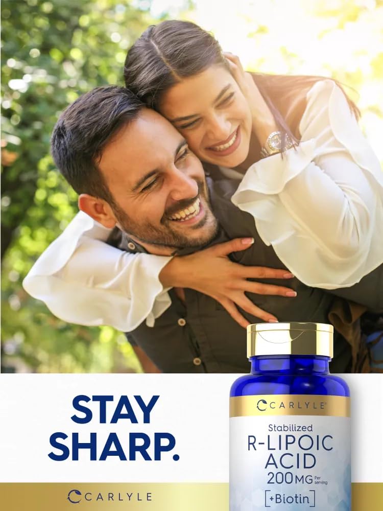 Foto 7 pulgar | Suplemento de Ácido R-lipoico Carlyle 200 Mg | 60 Cápsulas con Biotina - Venta Internacional