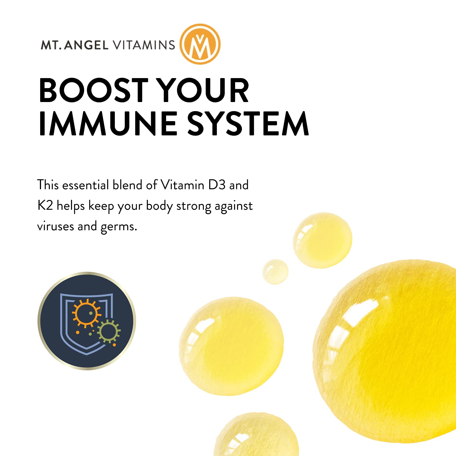 Foto 4 | Vitaminas Veganas D3 y K2 Mt. Angel Vitamins 5000 Ui 1 Pieza - Venta Internacional