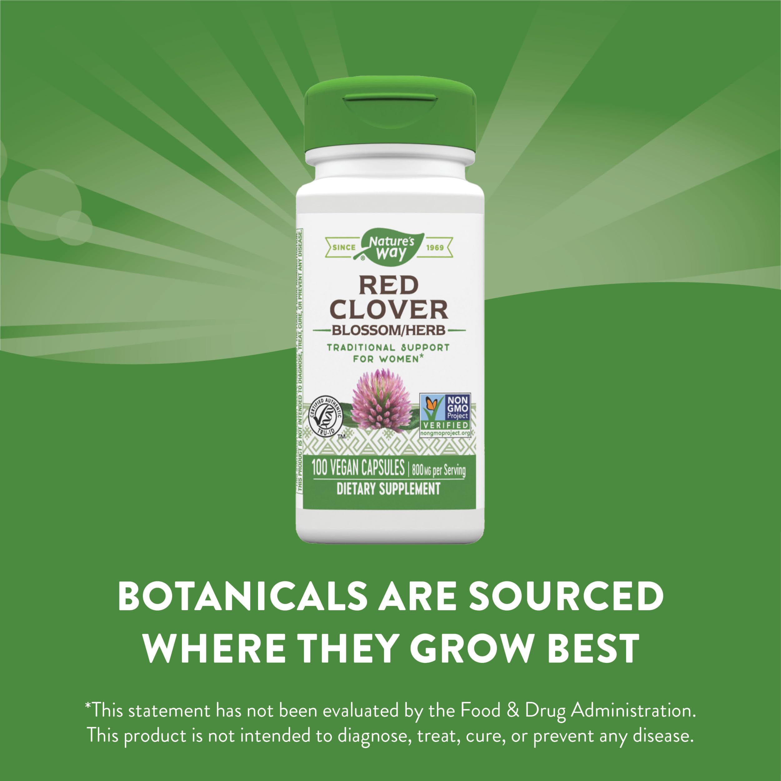 Foto 4 pulgar | Suplemento Nature's Way con Flor de Trébol Rojo 800 Mg 100 Cápsulas - Venta Internacional
