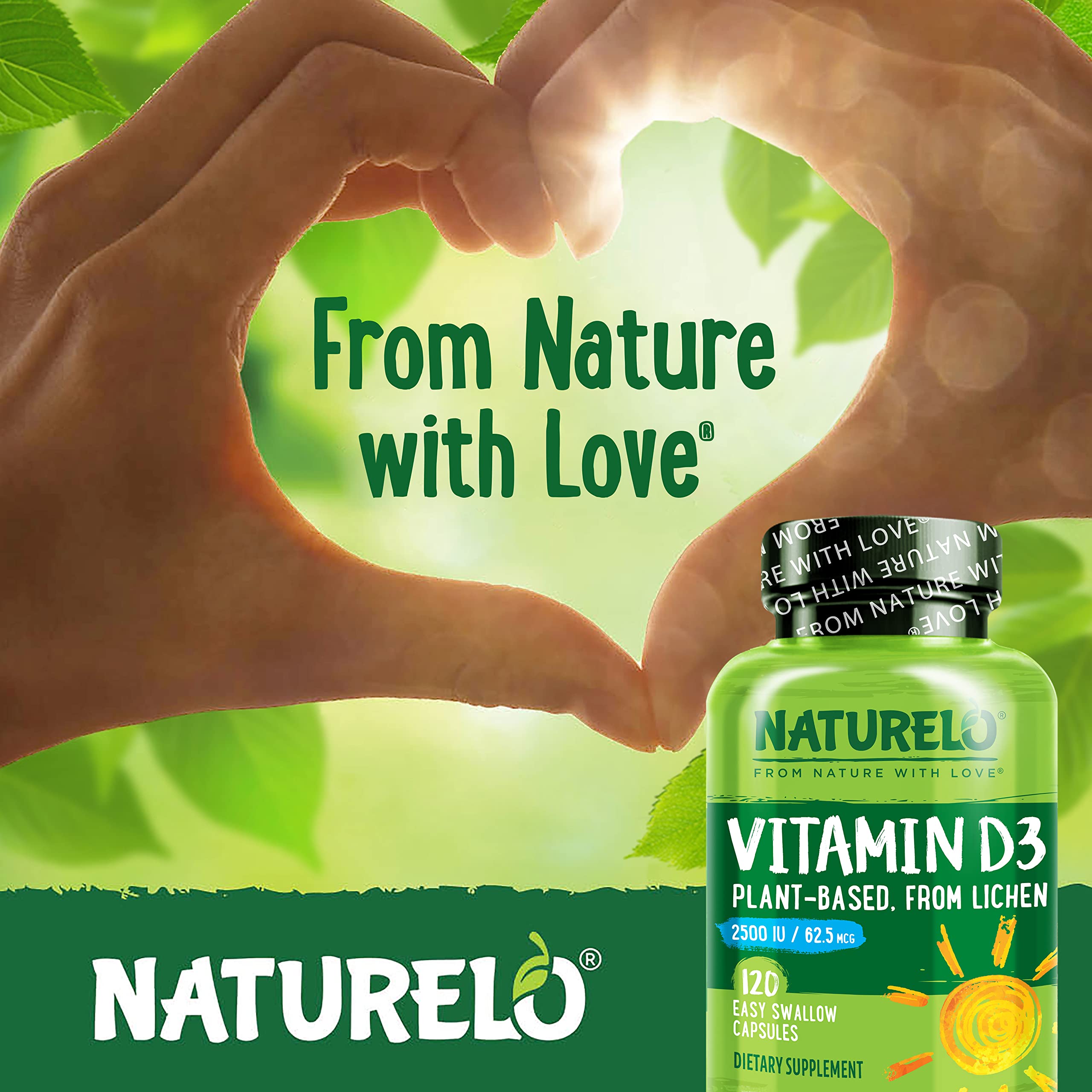 Foto 8 pulgar | Suplemento Naturelo Vitamina D3 2500 Ui a Base de Plantas 120 Cápsulas - Venta Internacional