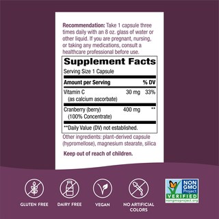 Foto 4 | Suplemento Nature's Way Cranberry de 120 Cápsulas-Venta Internacional