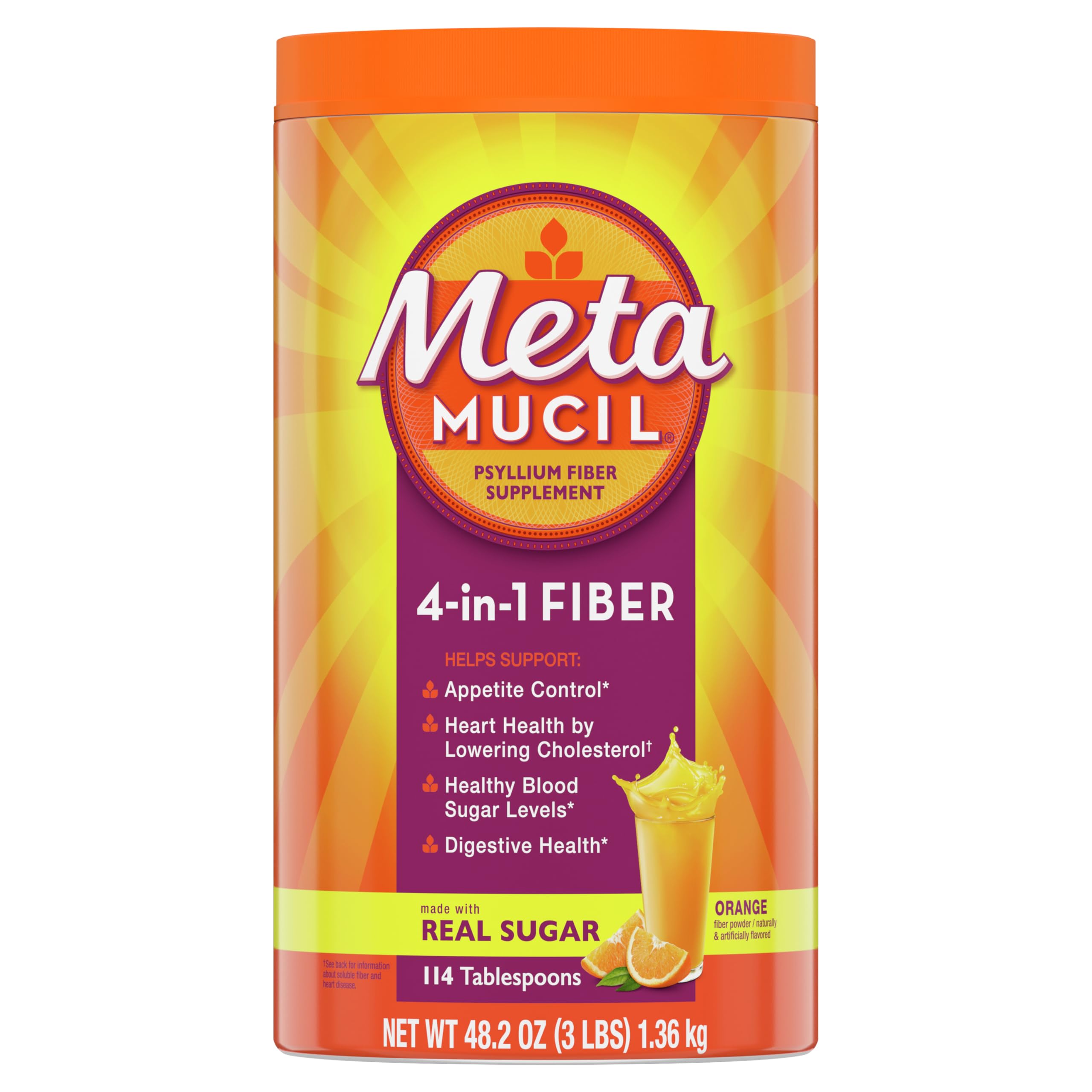 Foto 2 pulgar | Suplemento Metamucil Fiber Digestive Health 114 Cucharadas - Venta Internacional
