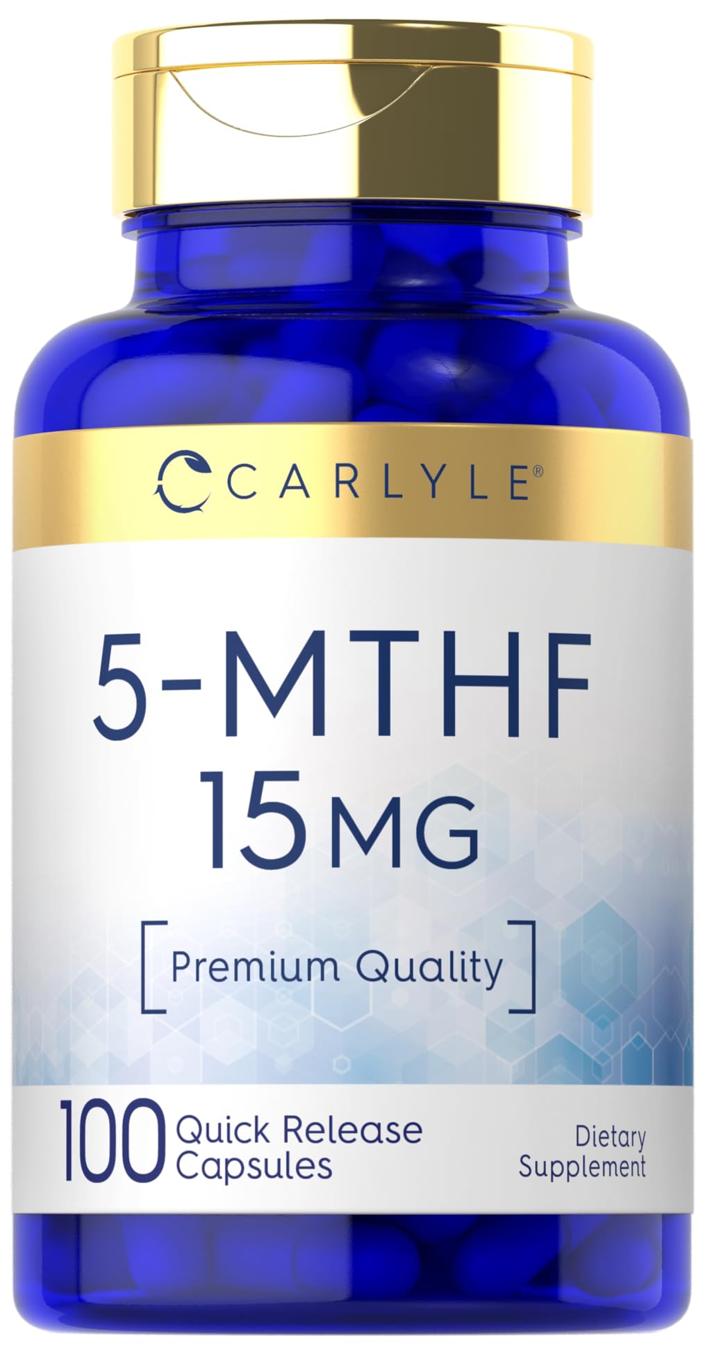 Foto 2 pulgar | Suplemento Carlyle 5-mthf L-metilfolato 15 Mg 100 Cápsulas - Venta Internacional