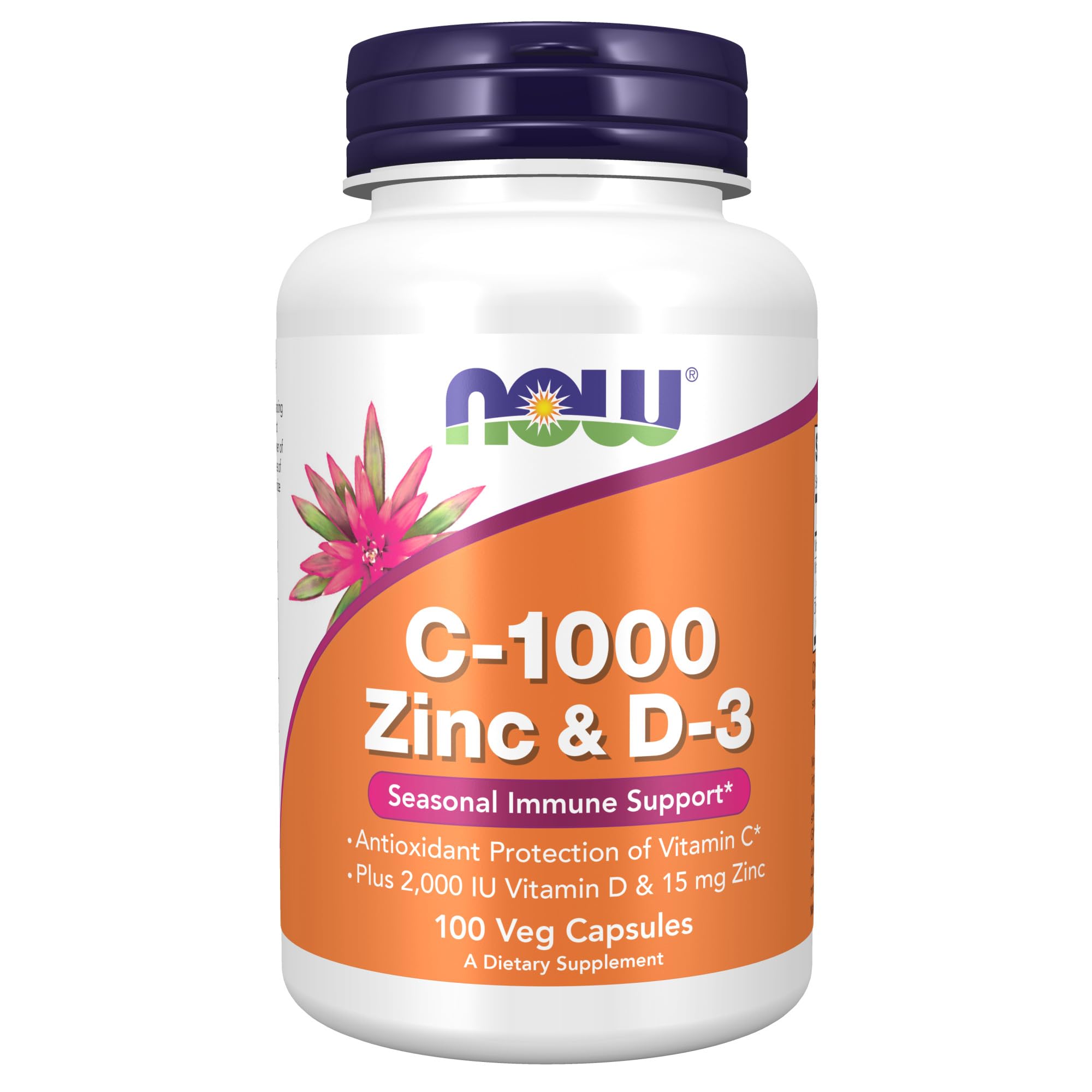 Foto 2 pulgar | Cápsulas Vegetarianas Supplement Now C-1000 De Zinc Y D-3-100 - Venta Internacional