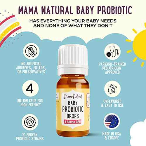 Foto 5 pulgar | Gotas Probióticas Mama Natural Baby 8 Ml 4b Cfu para Aliviar Los Cólicos - Venta Internacional