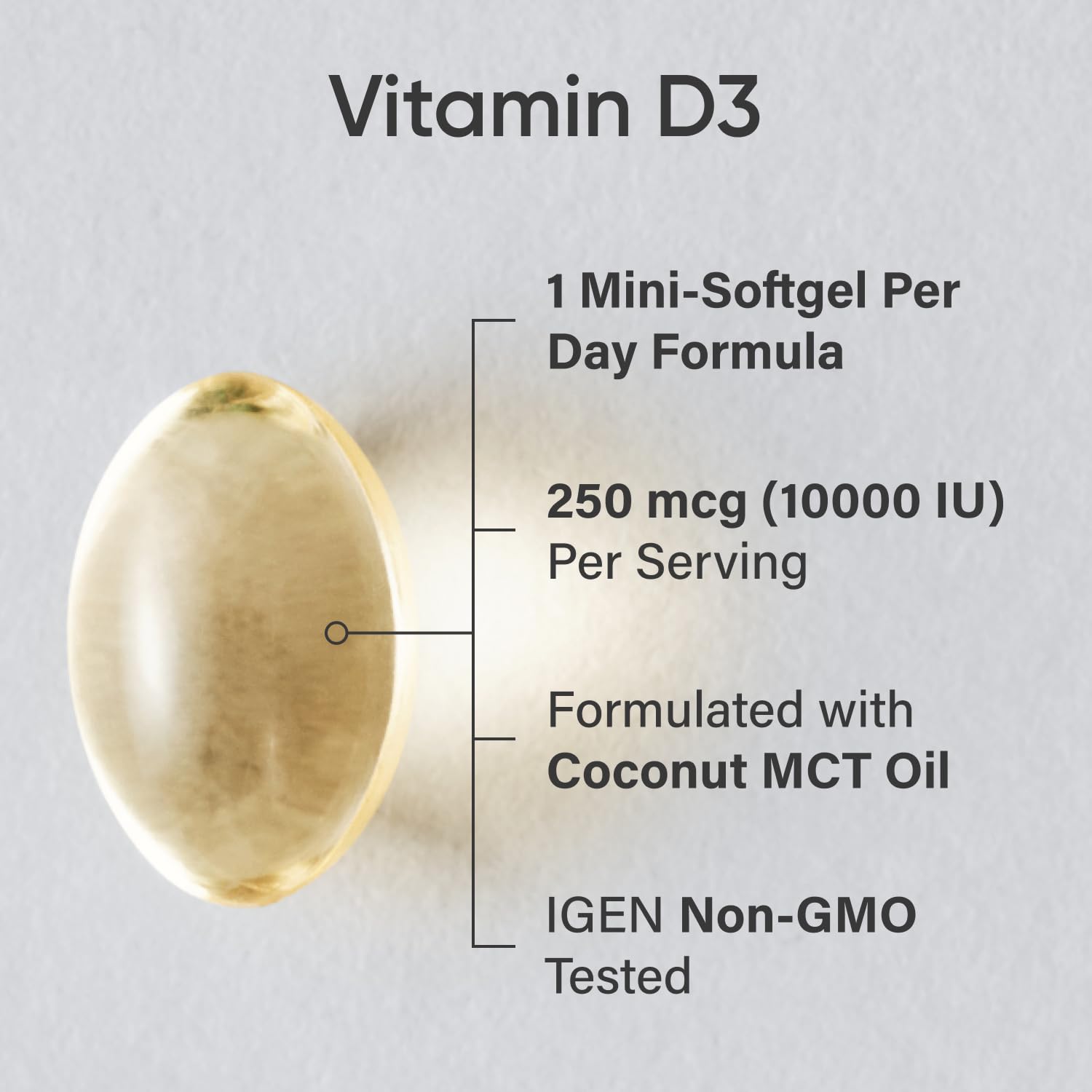 Foto 4 pulgar | Suplemento de Vitamina D3 10 000 Ui, 120 Cápsulas Blandas - Venta Internacional