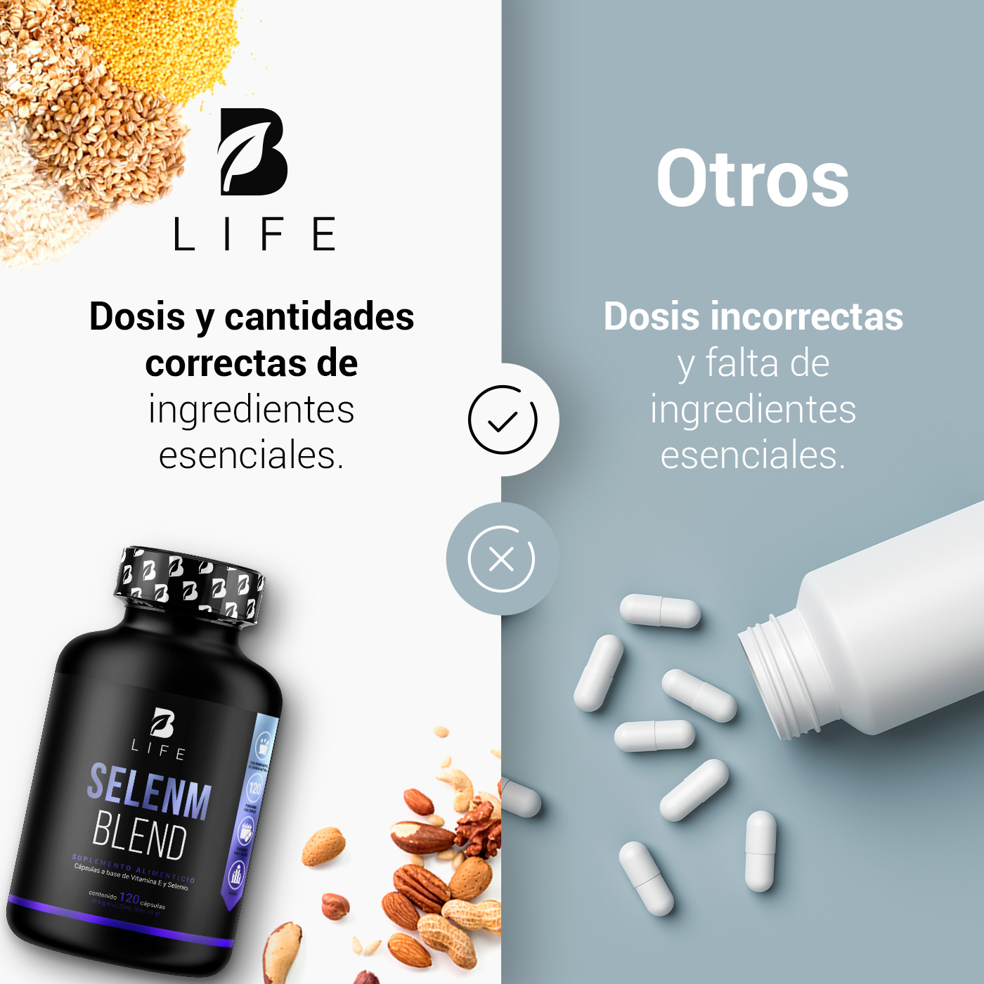 Foto 4 | Selenm Blend B Life 120 Cápsulas