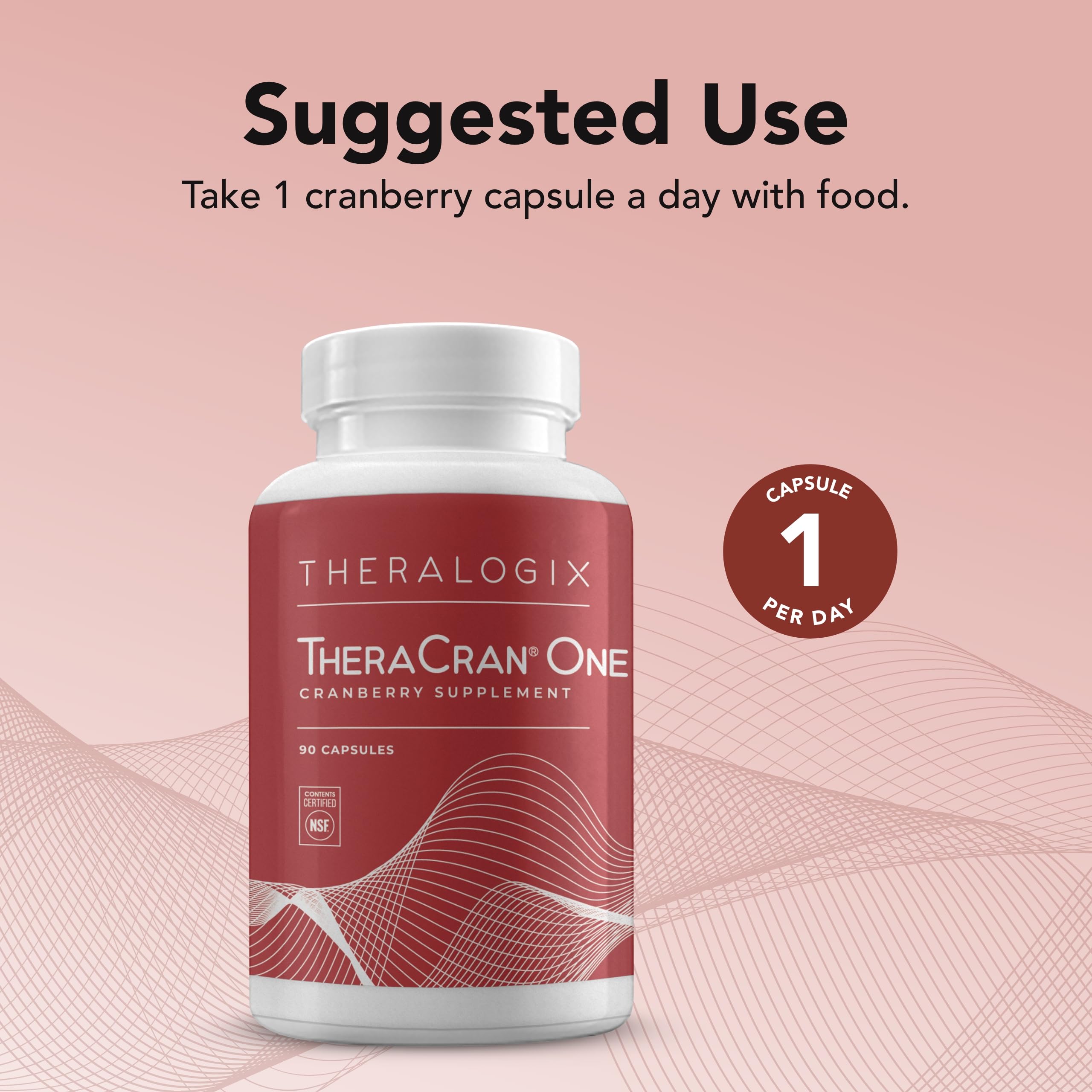 Foto 5 pulgar | Suplemento Theralogix Theracran One Cranberry 90 Cápsulas - Venta Internacional