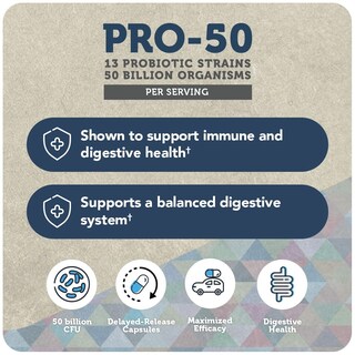 Foto 4 | Suplemento de Probióticos Vitamin Bounty Pro-50 60 Cápsulas - Venta Internacional