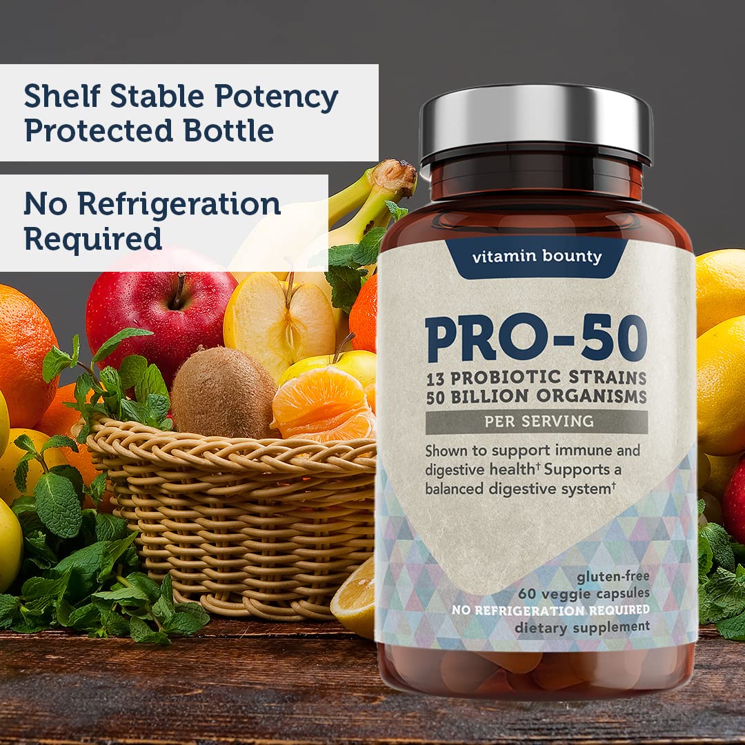 Foto 7 pulgar | Suplemento de Probióticos Vitamin Bounty Pro-50 60 Cápsulas - Venta Internacional